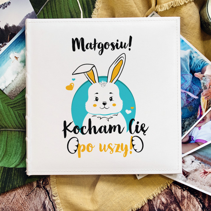Kocham Cię po uszy - Personalizowany Album na zdjęcia
